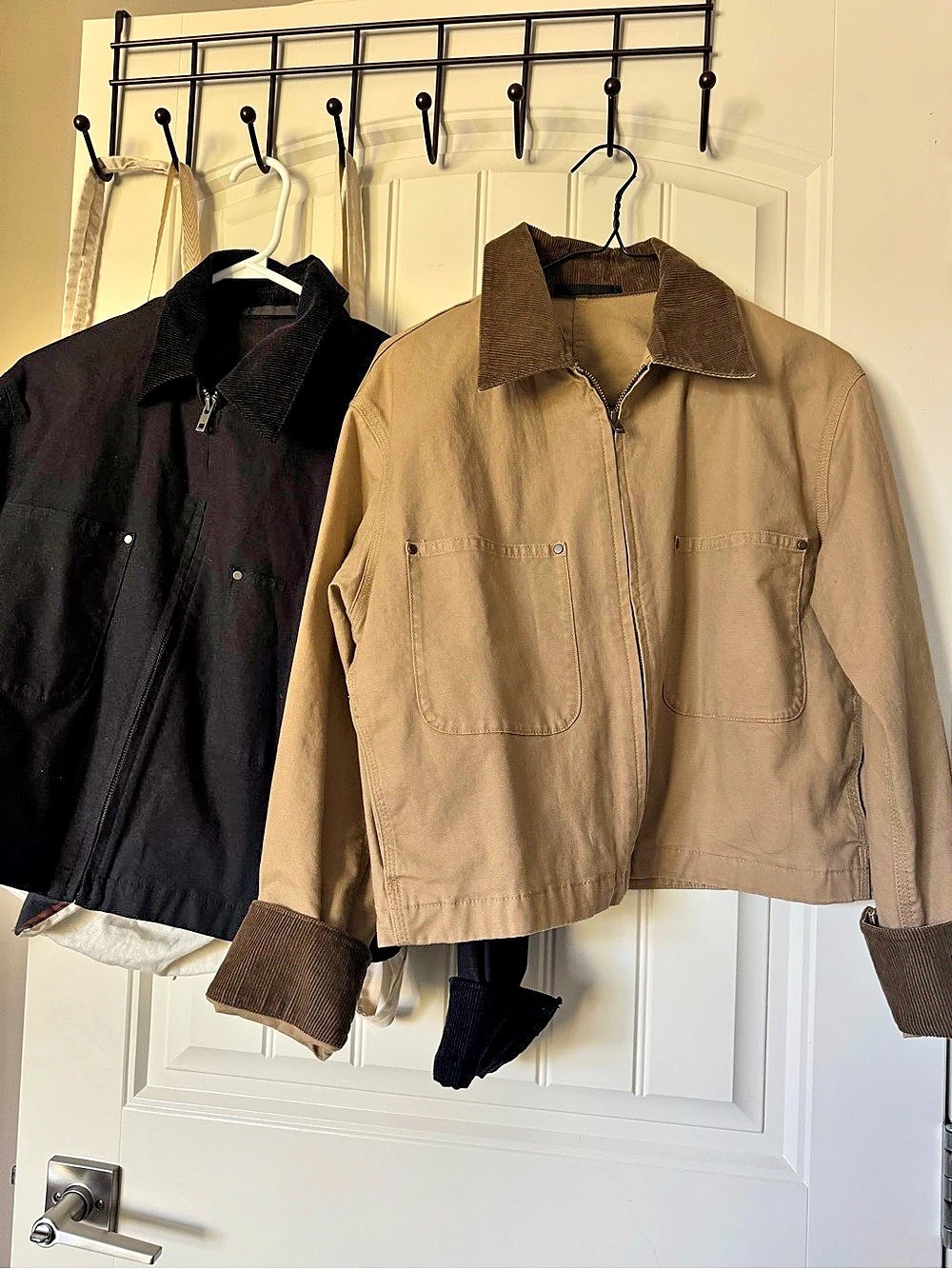Uniqlo short zip up jacket Brown & Black XS